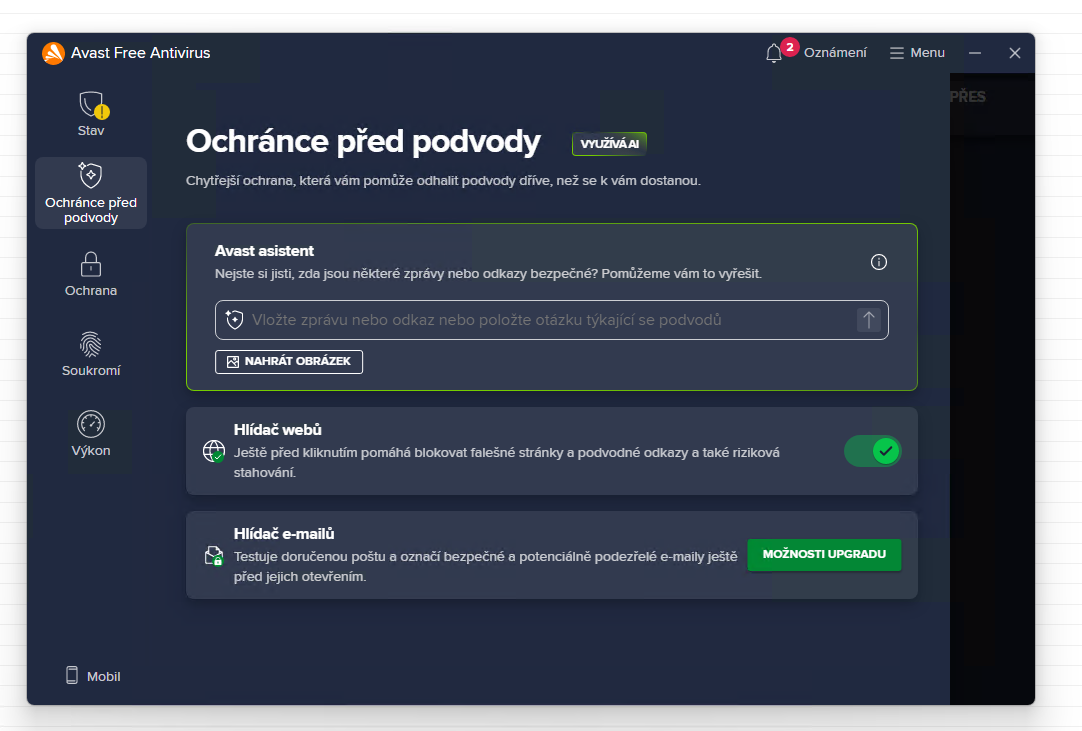 Avast vydává AI ochranu před podvody pro celý svět zdarma