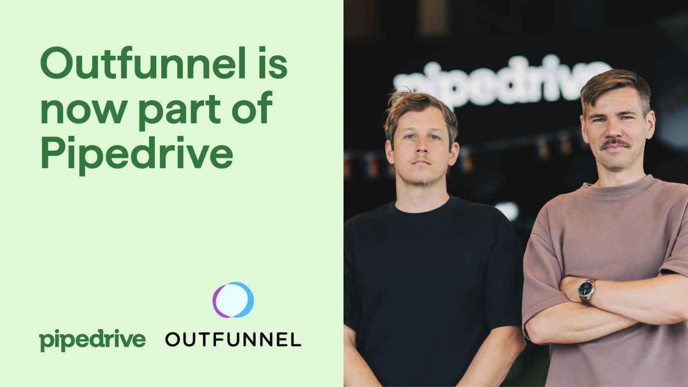 Pipedrive kupuje Outfunnel automatizující data mezi obchodem a marketingem Pipedrive kupuje Outfunnel automatizující data mezi obchodem a marketingem